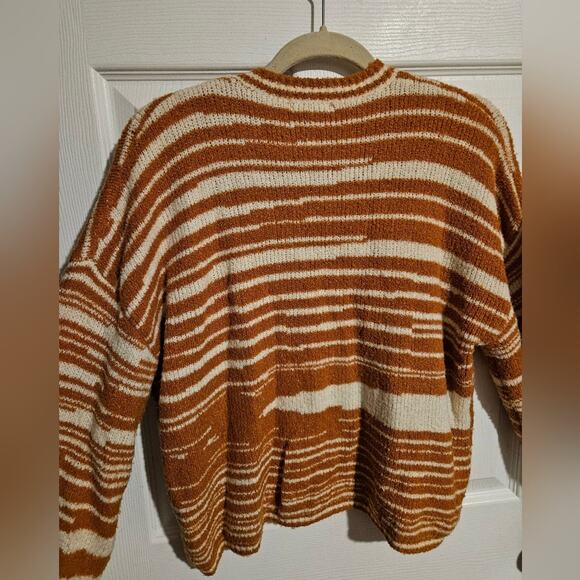 Woman's striped long sleeve sweater by Amuse Society size L - Picture 7 of 7